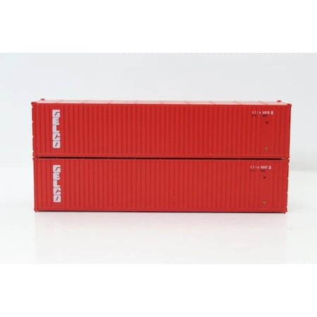 Jacksonville Terminal N Scale 40 ft. High Cube Container GELCO - Pack of 2 JTC405604